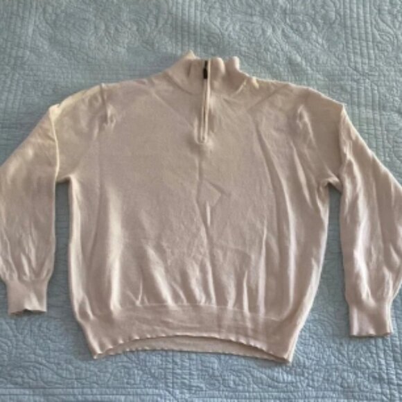 Jos. A. Bank Women's Cream Turtleneck Sweater - Picture 1 of 3